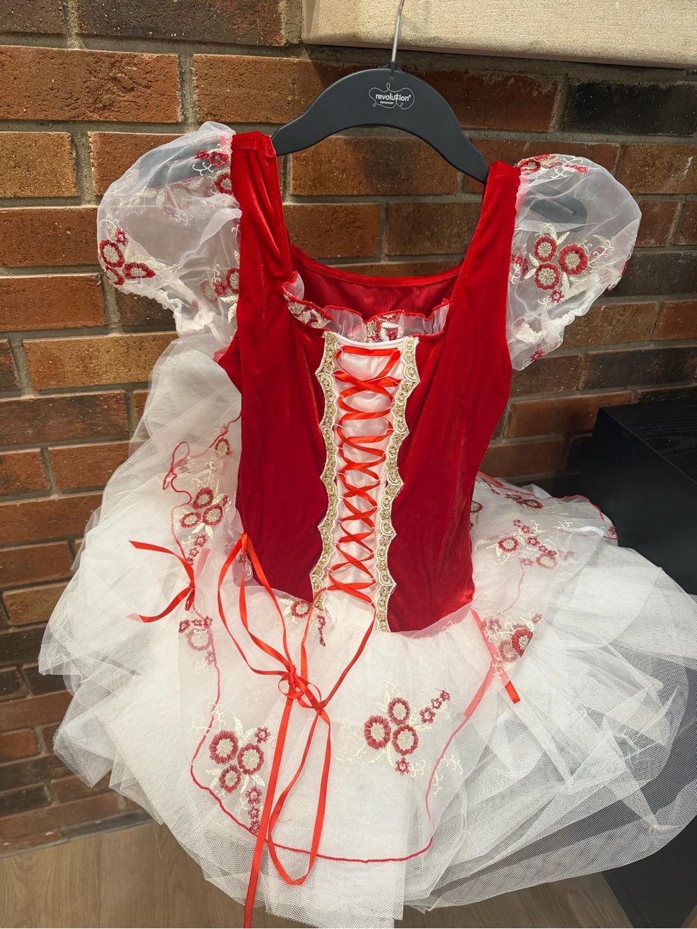 NEW IN BAG Red & White Girls' Ballet Tutu Costume